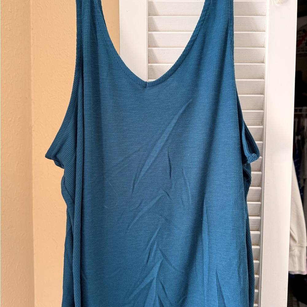 Dip Teal Tank Top
